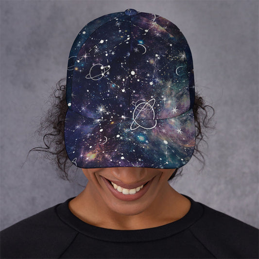 Constellation Galaxy Space Print Baseball Cap