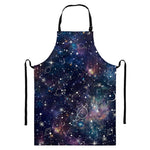 Constellation Galaxy Space Print Bib Apron With Pocket