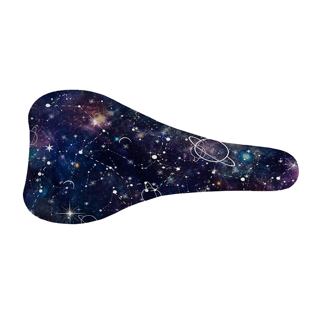 Constellation Galaxy Space Print Bicycle Seat Cover