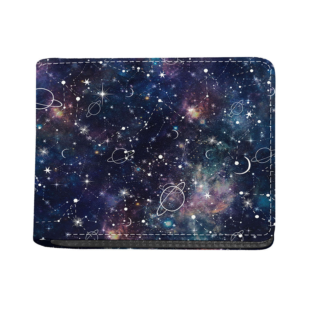Constellation Galaxy Space Print Bifold Wallet
