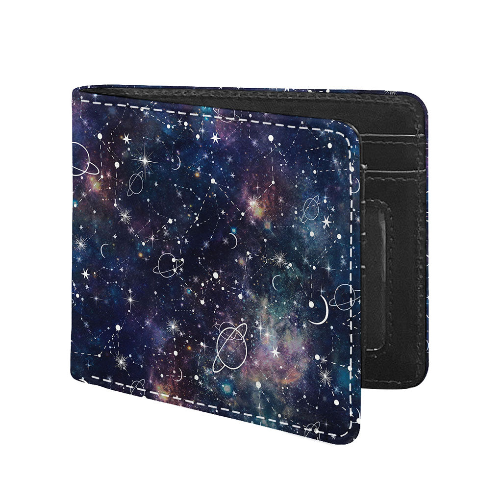 Constellation Galaxy Space Print Bifold Wallet