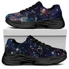 Constellation Galaxy Space Print Black Chunky Shoes