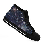 Constellation Galaxy Space Print Black High Top Sneakers