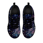 Constellation Galaxy Space Print Black Running Shoes