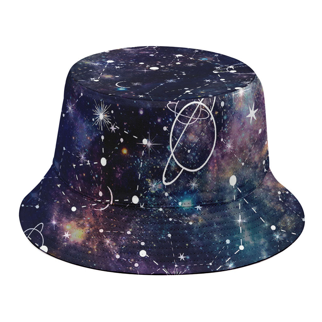 Constellation Galaxy Space Print Bucket Hat