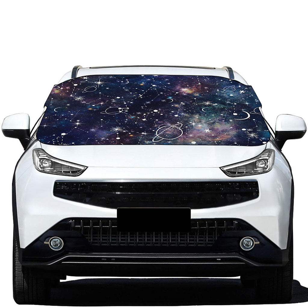 Constellation Galaxy Space Print Car Windshield Snow Cover