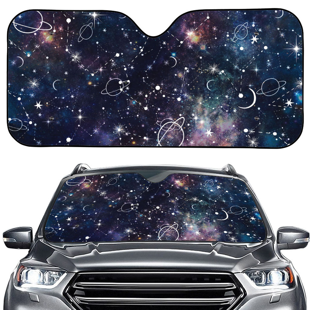 Constellation Galaxy Space Print Car Windshield Sun Shade