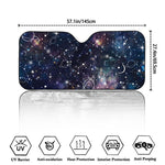 Constellation Galaxy Space Print Car Windshield Sun Shade