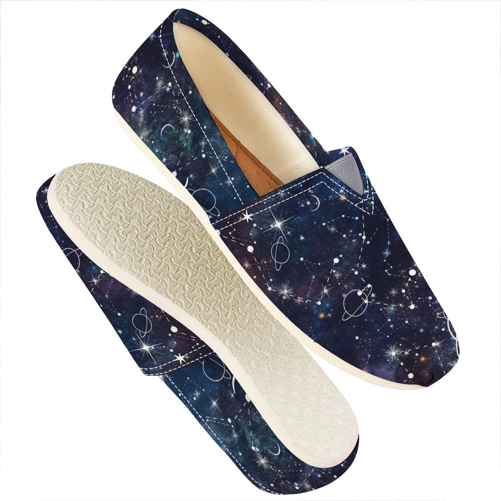 Constellation Galaxy Space Print Casual Shoes