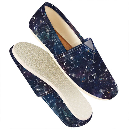 Constellation Galaxy Space Print Casual Shoes