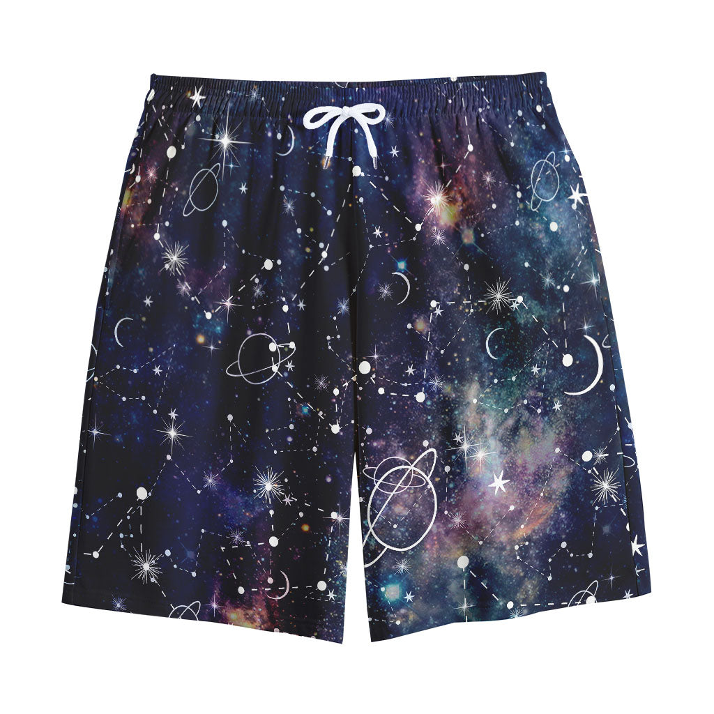 Constellation Galaxy Space Print Cotton Shorts