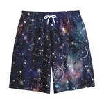 Constellation Galaxy Space Print Cotton Shorts