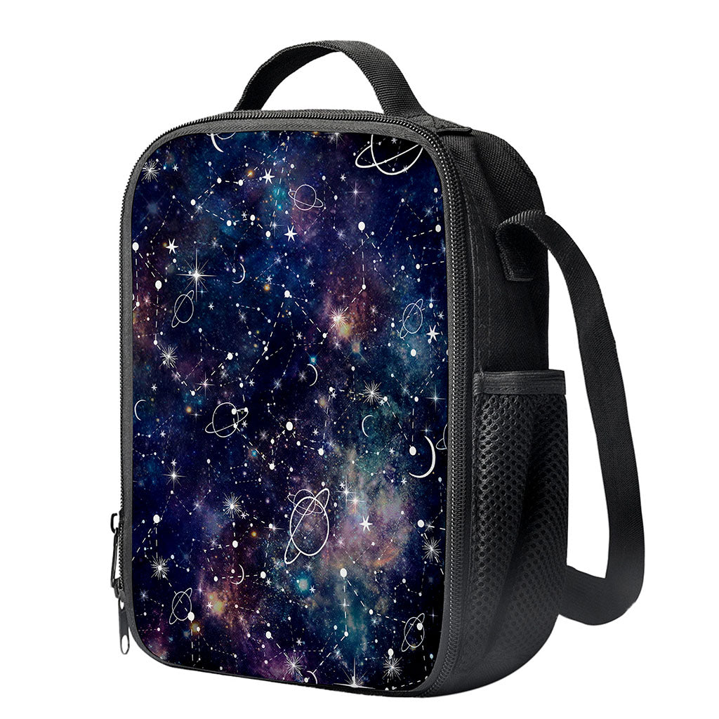 Constellation Galaxy Space Print Crossbody Lunch Bag