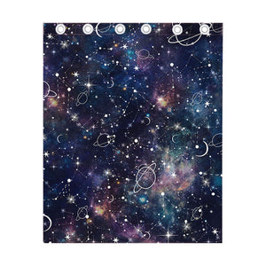 Constellation Galaxy Space Print Curtain