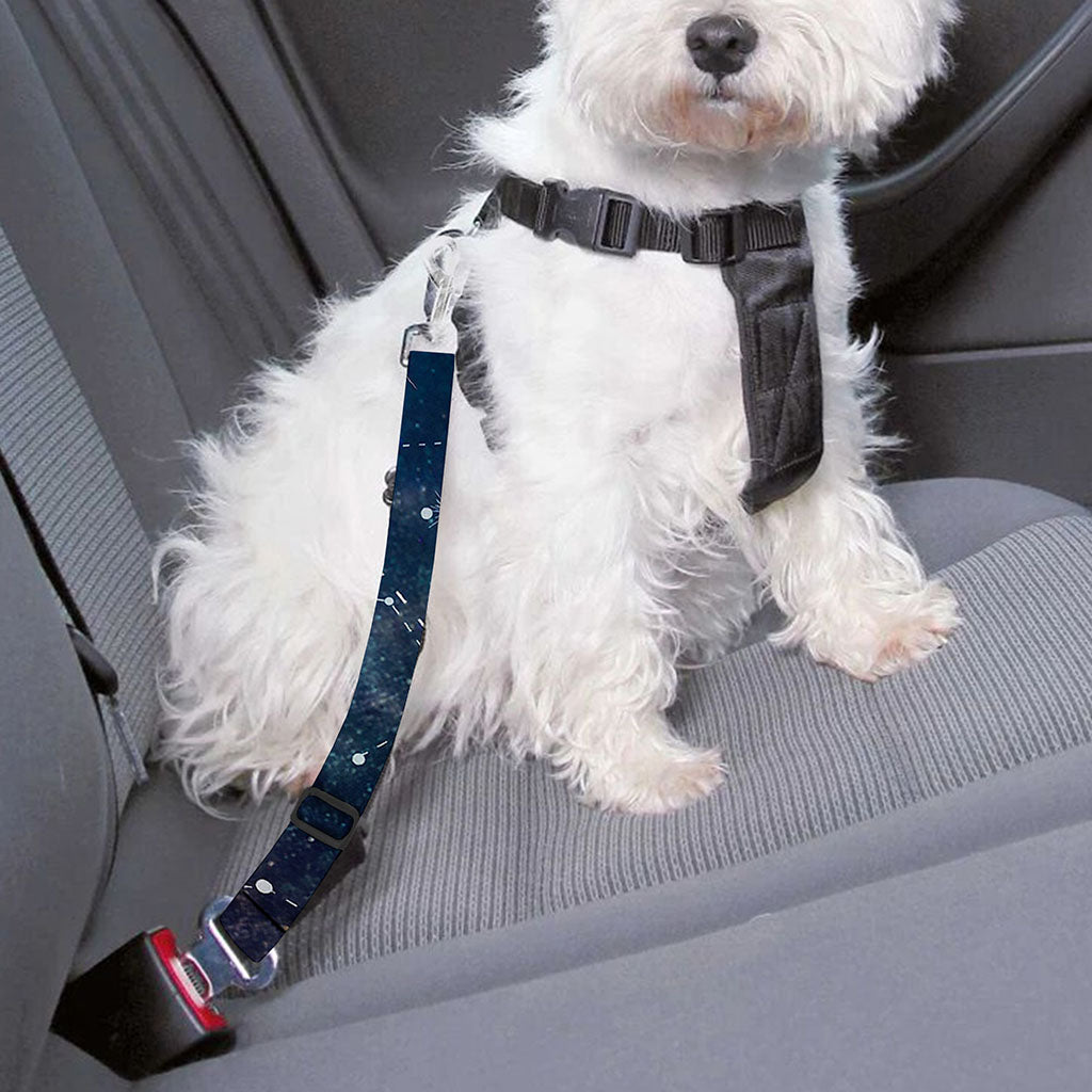 Constellation Galaxy Space Print Dog Seat Belt