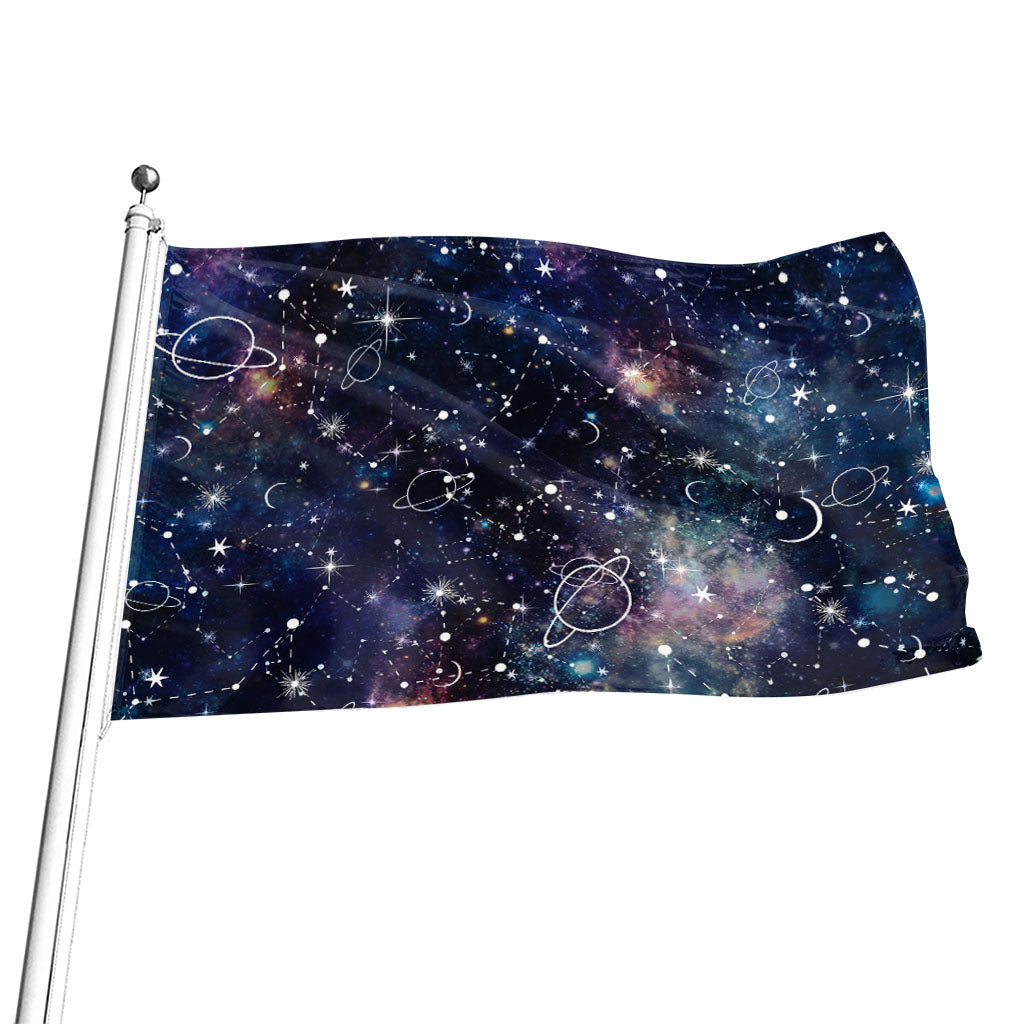 Constellation Galaxy Space Print Flag