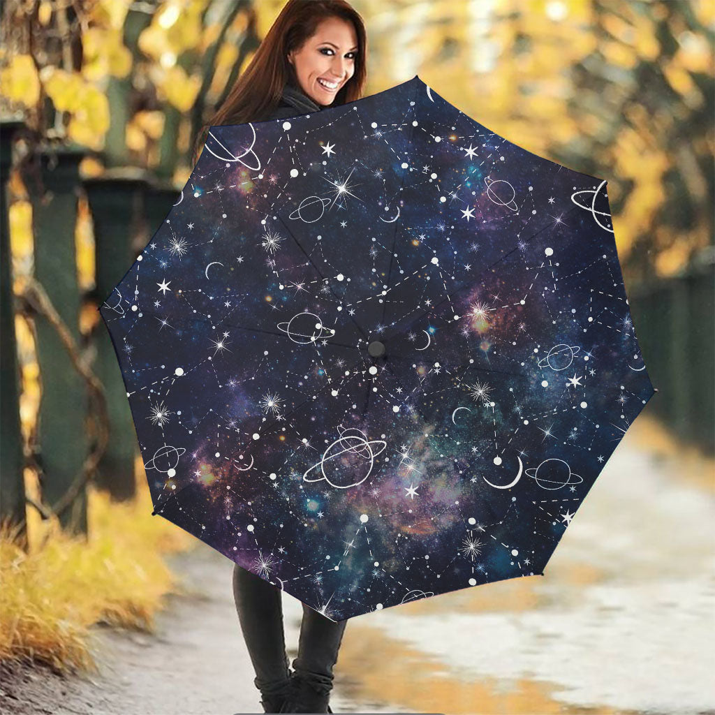 Constellation Galaxy Space Print Foldable Umbrella