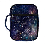 Constellation Galaxy Space Print Front Pocket Bible Bag