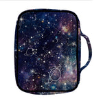 Constellation Galaxy Space Print Front Pocket Bible Bag