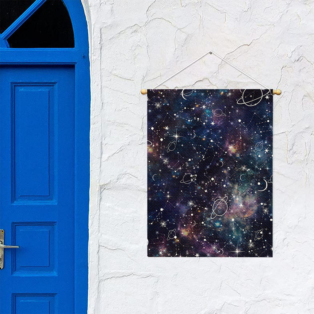 Constellation Galaxy Space Print Garden Flag