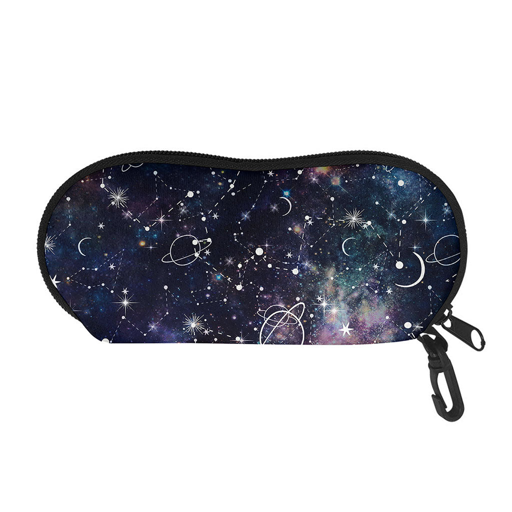 Constellation Galaxy Space Print Glasses Case