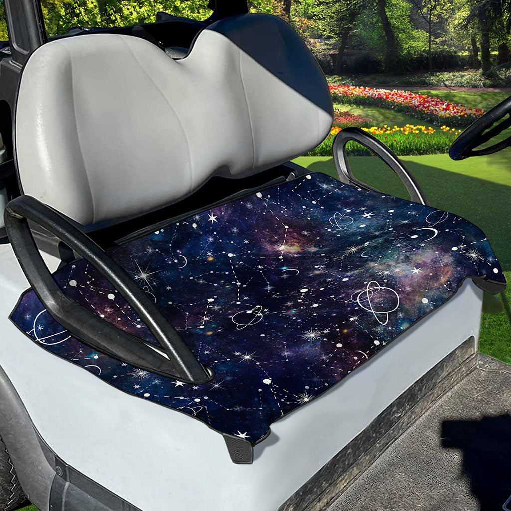 Constellation Galaxy Space Print Golf Cart Seat Cover