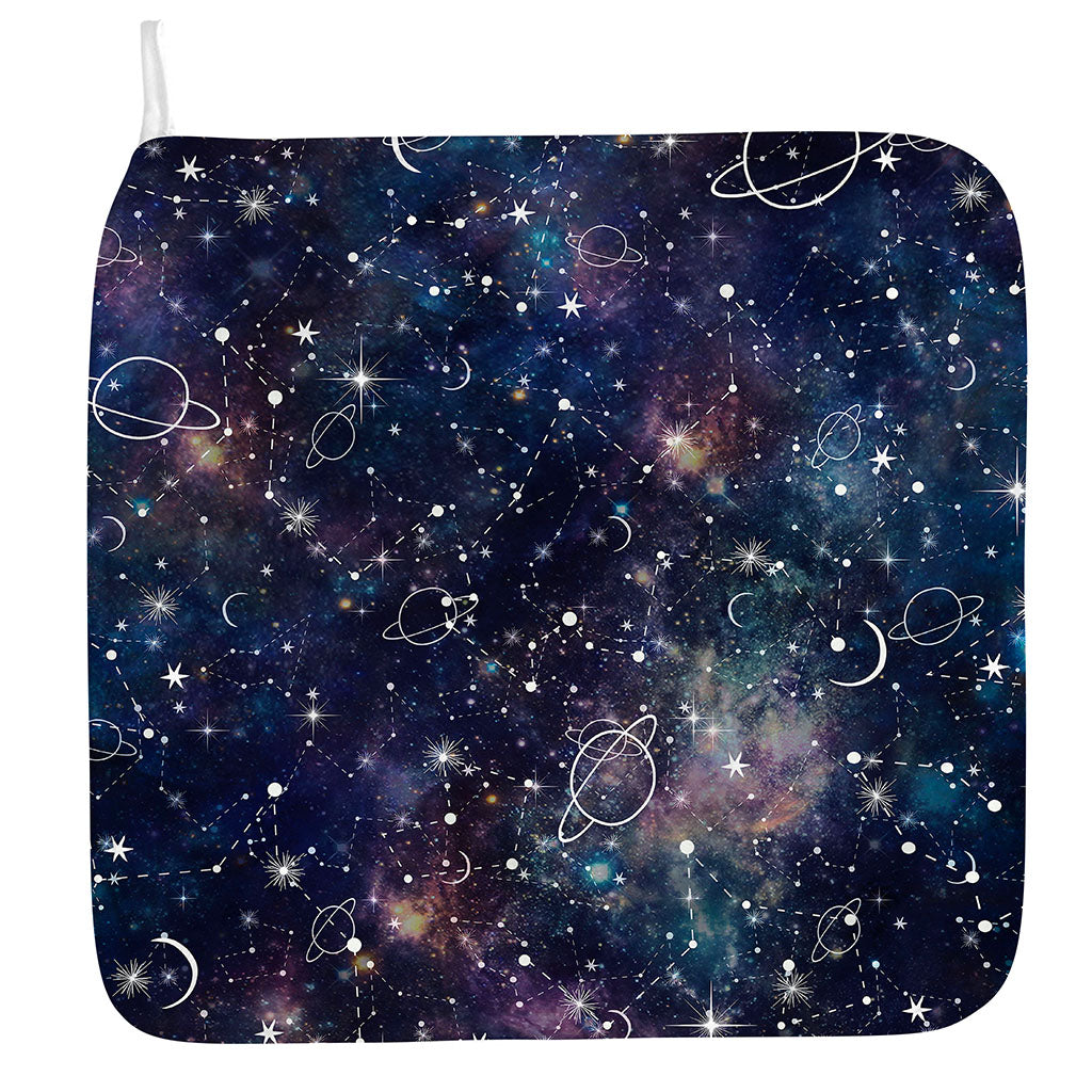 Constellation Galaxy Space Print Hand Towel
