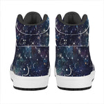 Constellation Galaxy Space Print High Top Leather Sneakers
