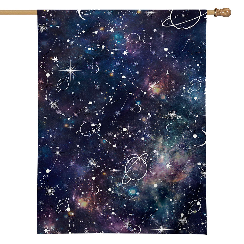 Constellation Galaxy Space Print House Flag