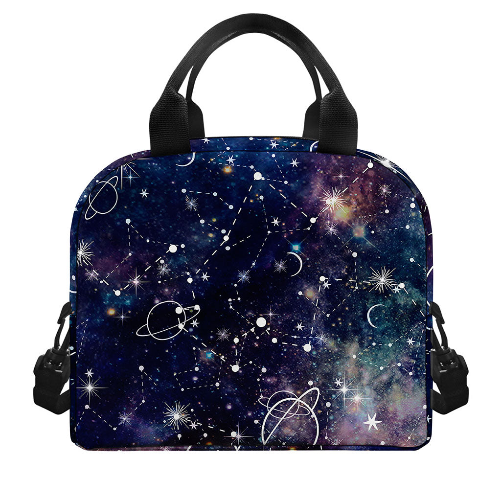 Constellation Galaxy Space Print Insulated Lunch Bag