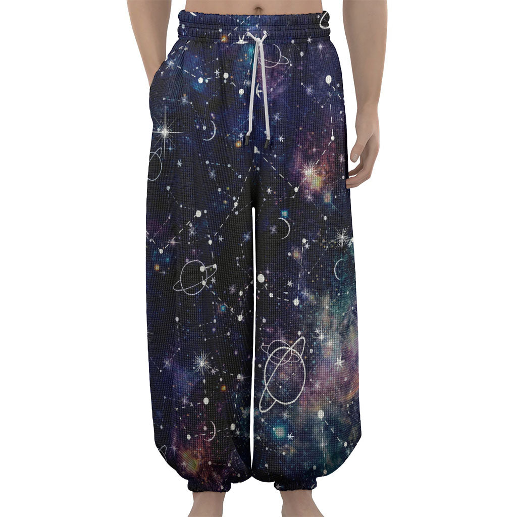 Constellation Galaxy Space Print Lantern Pants