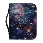 Constellation Galaxy Space Print Leather Bible Cover
