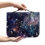 Constellation Galaxy Space Print Leather Bible Cover