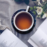 Constellation Galaxy Space Print Leather Coaster Set