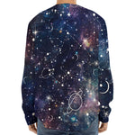 Constellation Galaxy Space Print Long Sleeve Baseball Jersey