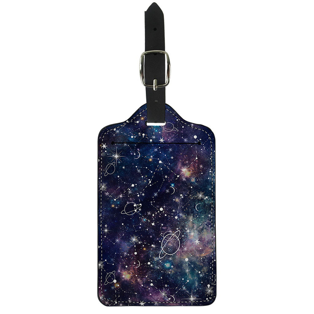Constellation Galaxy Space Print Luggage Tag