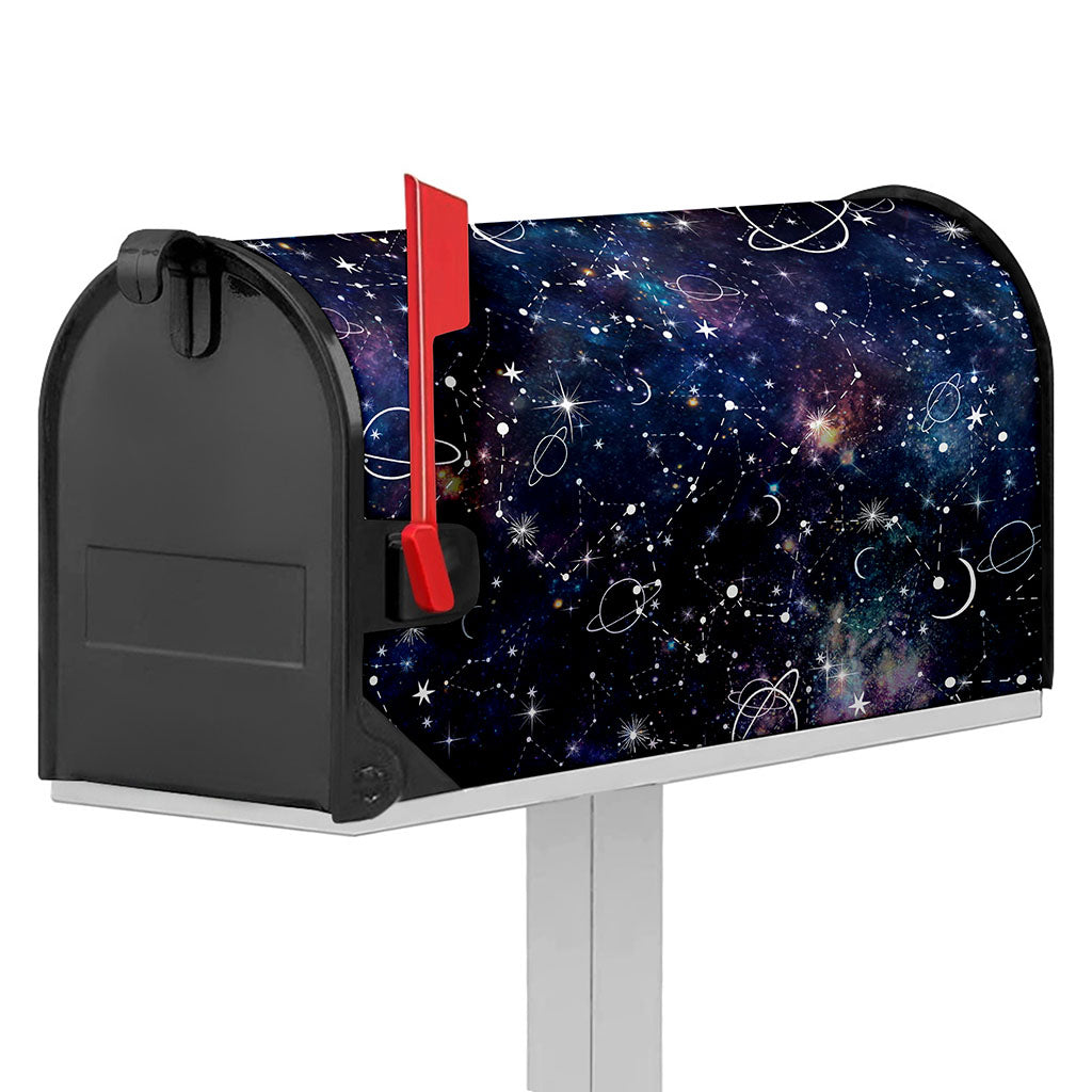 Constellation Galaxy Space Print Mailbox Cover