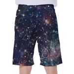 Constellation Galaxy Space Print Men's Beach Shorts