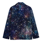 Constellation Galaxy Space Print Men's Blazer