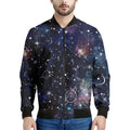 Constellation Galaxy Space Print Men's Bomber Jacket