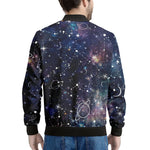 Constellation Galaxy Space Print Men's Bomber Jacket