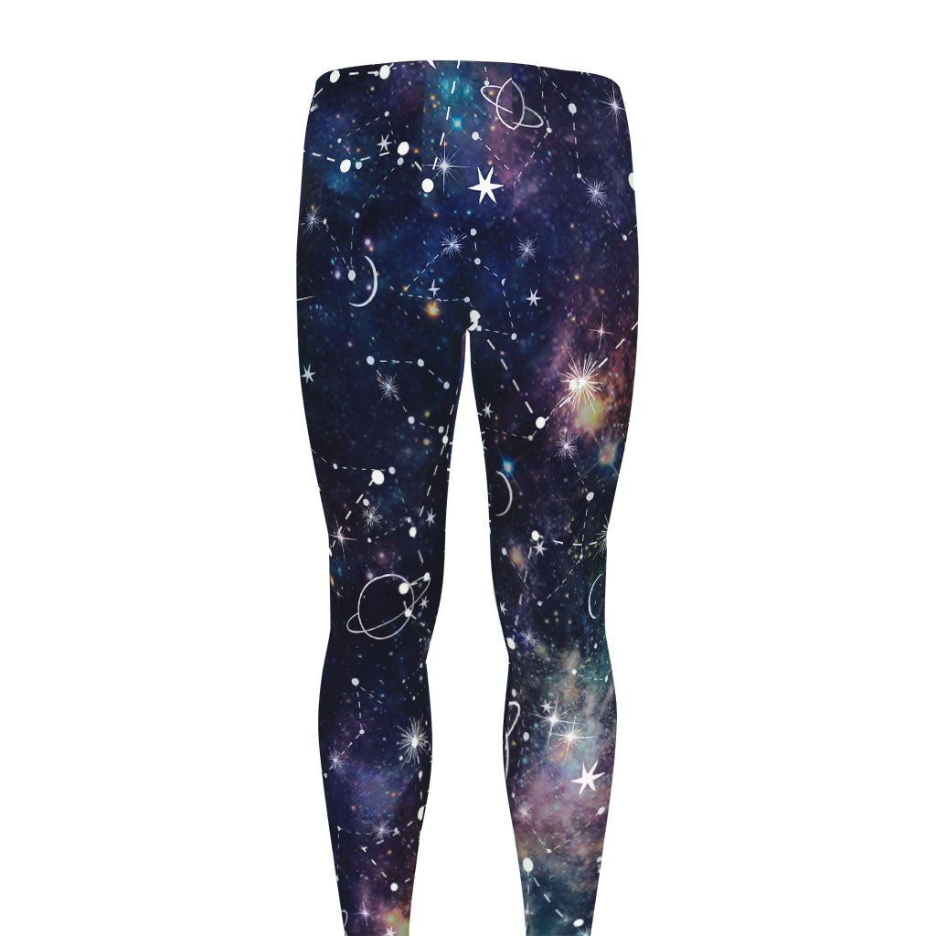 Constellation Galaxy Space Print Men's leggings