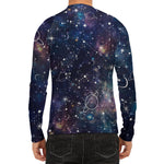 Constellation Galaxy Space Print Men's Long Sleeve Rash Guard