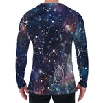 Constellation Galaxy Space Print Men's Long Sleeve T-Shirt