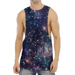 Constellation Galaxy Space Print Men's Muscle Tank Top