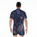 Constellation Galaxy Space Print Men's Rompers