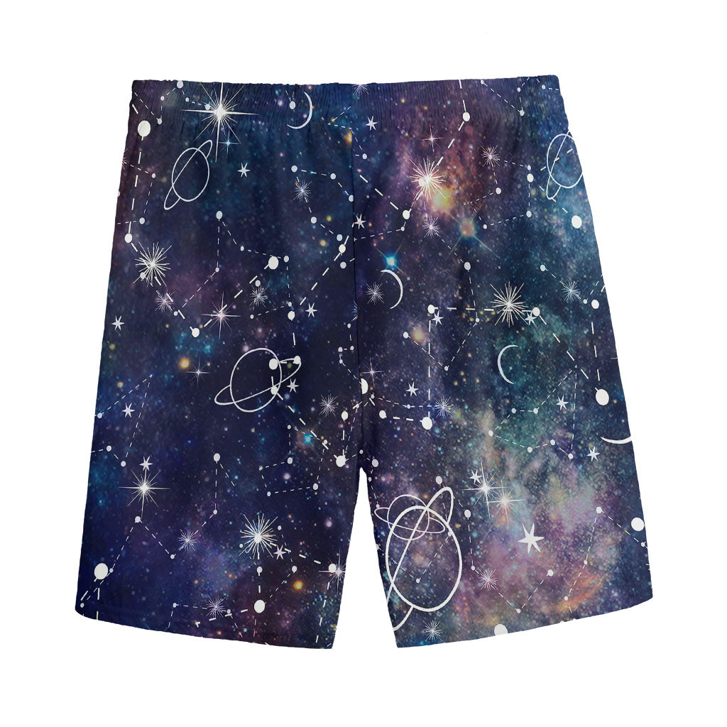 Constellation Galaxy Space Print Men's Sports Shorts