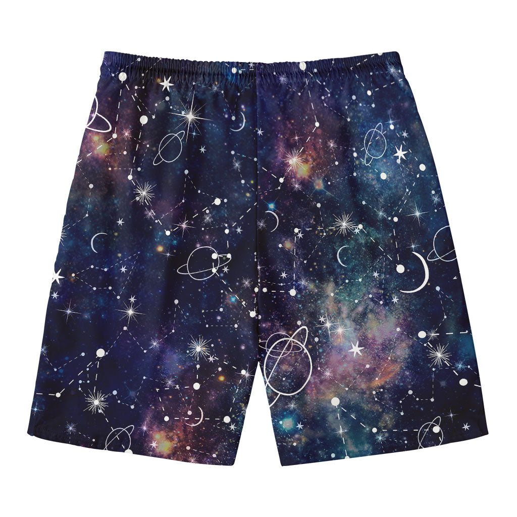 Constellation Galaxy Space Print Men's Swim Trunks