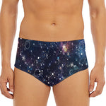 Constellation Galaxy Space Print Men's Triangle Swim Briefs