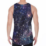 Constellation Galaxy Space Print Men's Velvet Tank Top